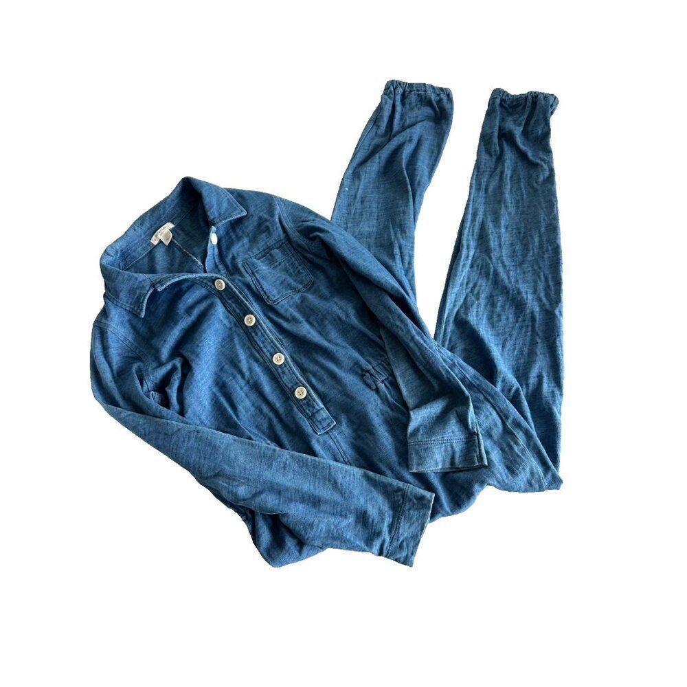 Crewcuts Girls Size 10 Blue Long Sleeve Jumpsuit